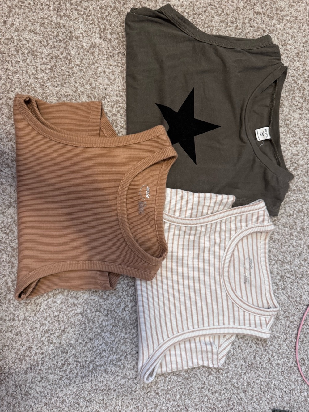 3-Pack of girls cropped tank tops 2 Aeries and 1 SHEIN